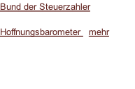 Bund der Steuerzahler  Hoffnungsbarometer   mehr